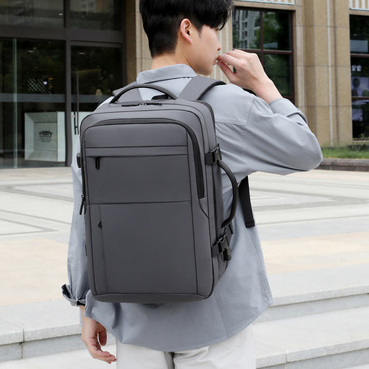 Men's High-grade Waterproof Derm Large Capacity Business Backpacks