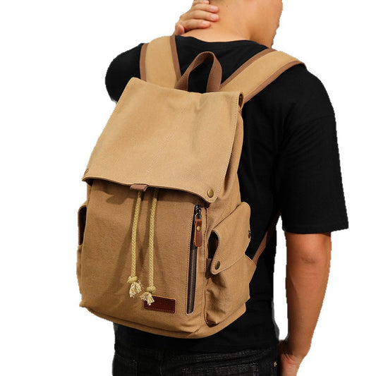 Men's American Computer Canvas Junior High Female Backpacks