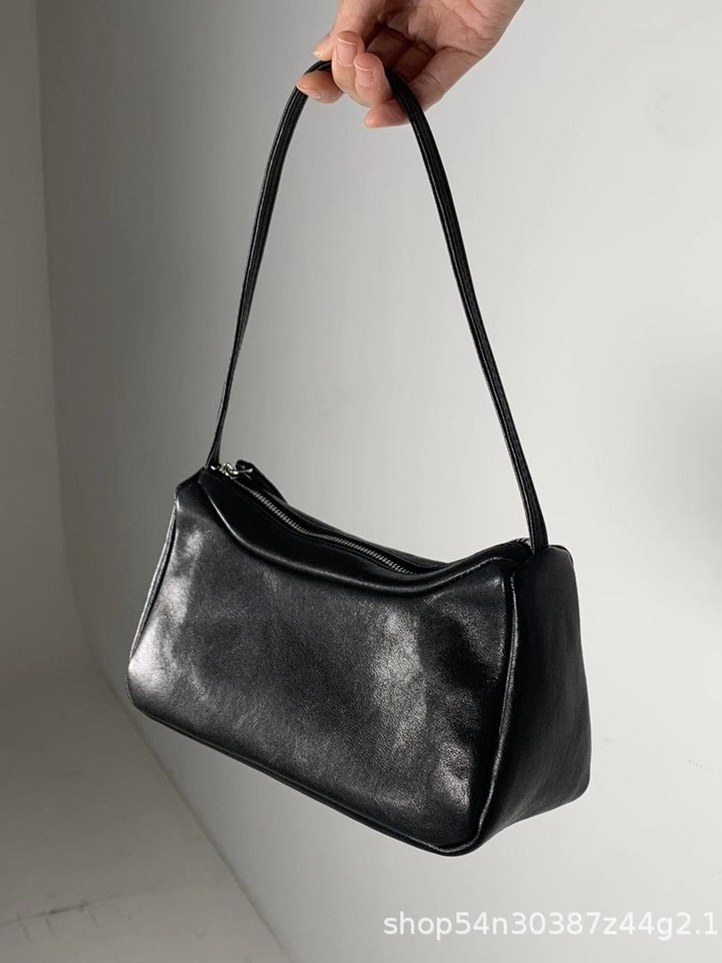 Women's Underarm Niche High-grade Sheepskin Simple For Bags