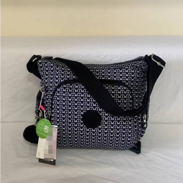 Spring Monkey Mesh Purple Series Nylon Crossbody Bags