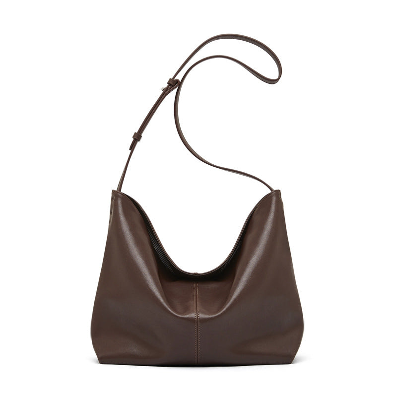 Women's Leather Commuter Large Capacity Versatile Genuine Crossbody Bags