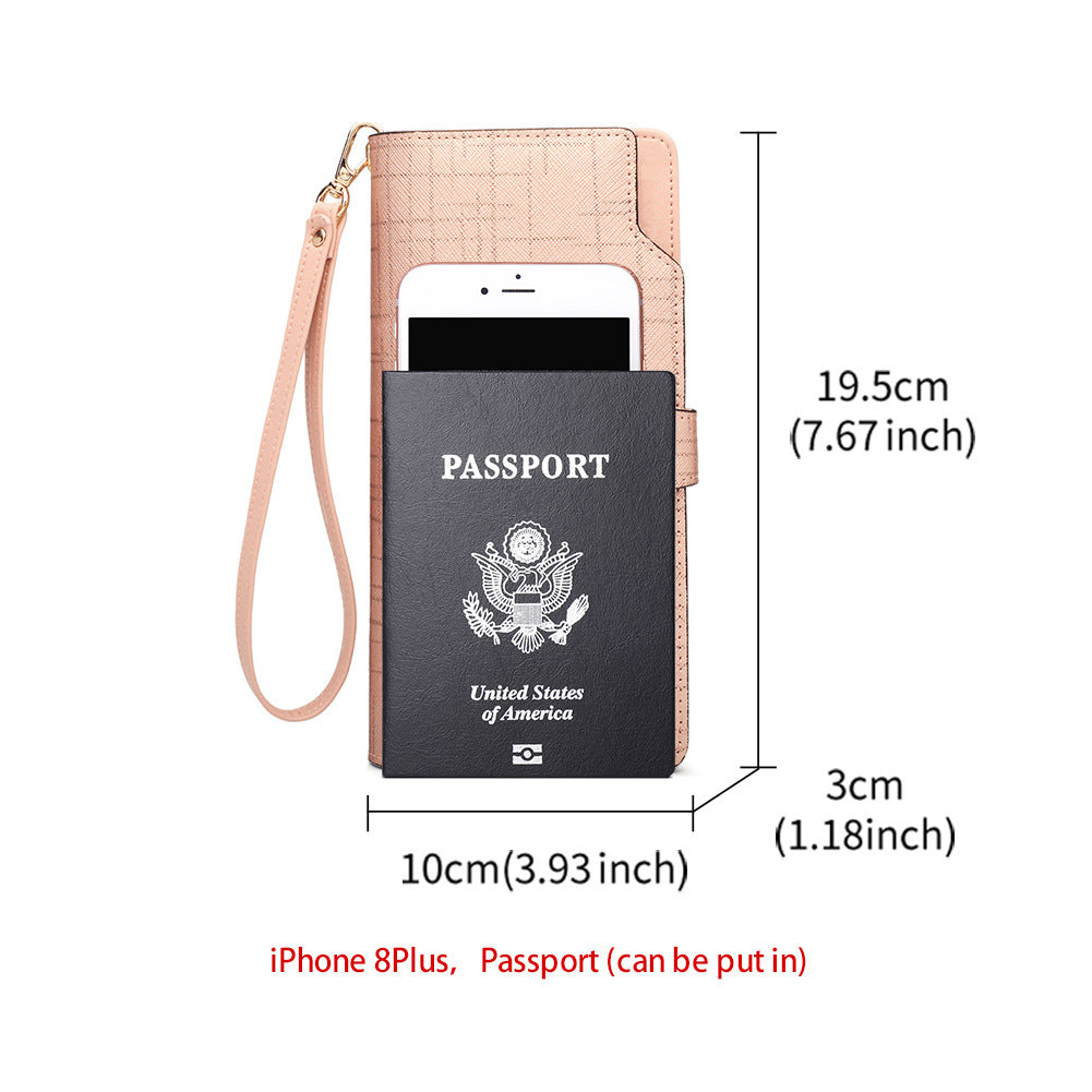 Women's Light Luxury Long Cowhide Clutch Ladies Wallets