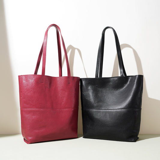 Women's Leather Large Capacity Composite Commute Style Bags