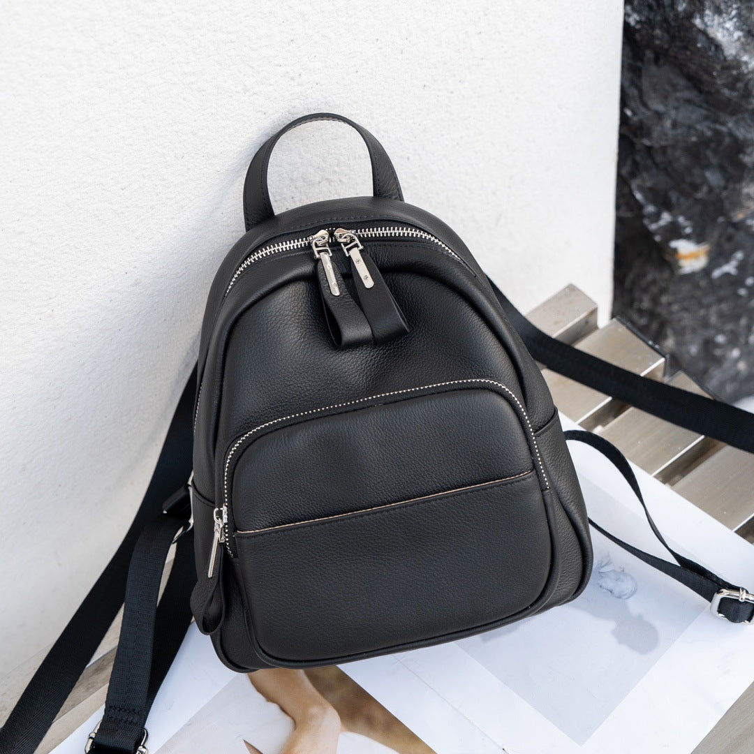 First Layer Leather Female Style Scholar Backpacks