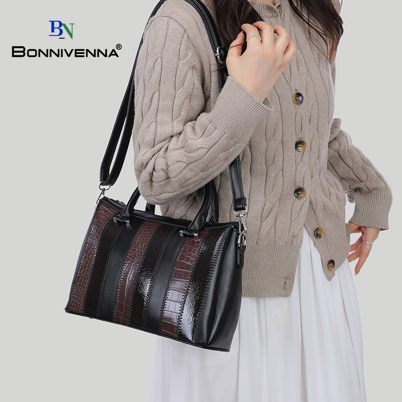 Charming Women's Autumn Retro Commuter Textured Bags