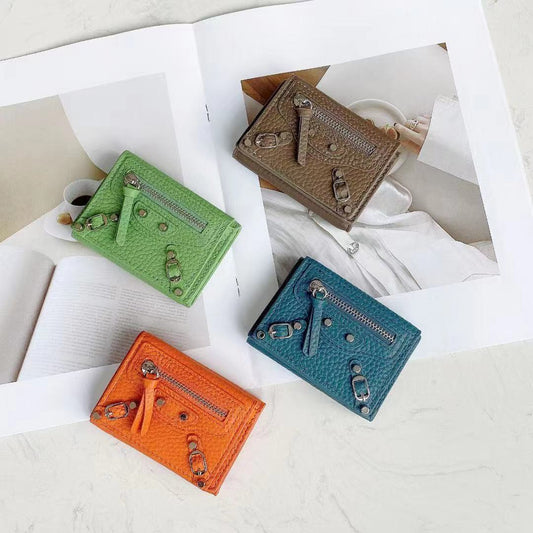 Women's Short Thin Soft Leather Korean Trendy Handbags