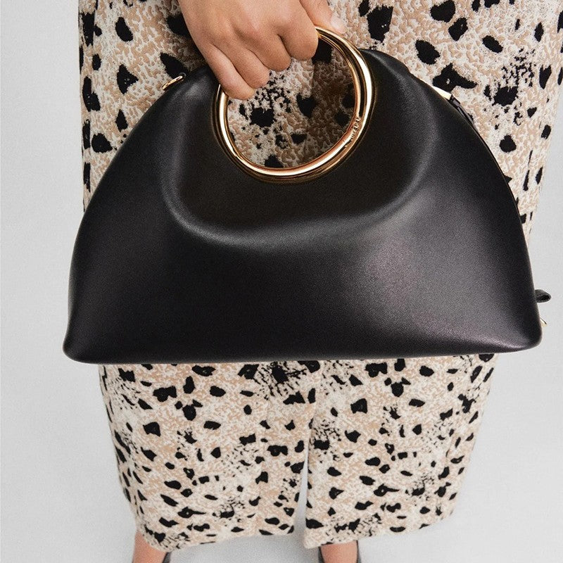 Fashion Simple Underarm Popular Metal Cloud Bags