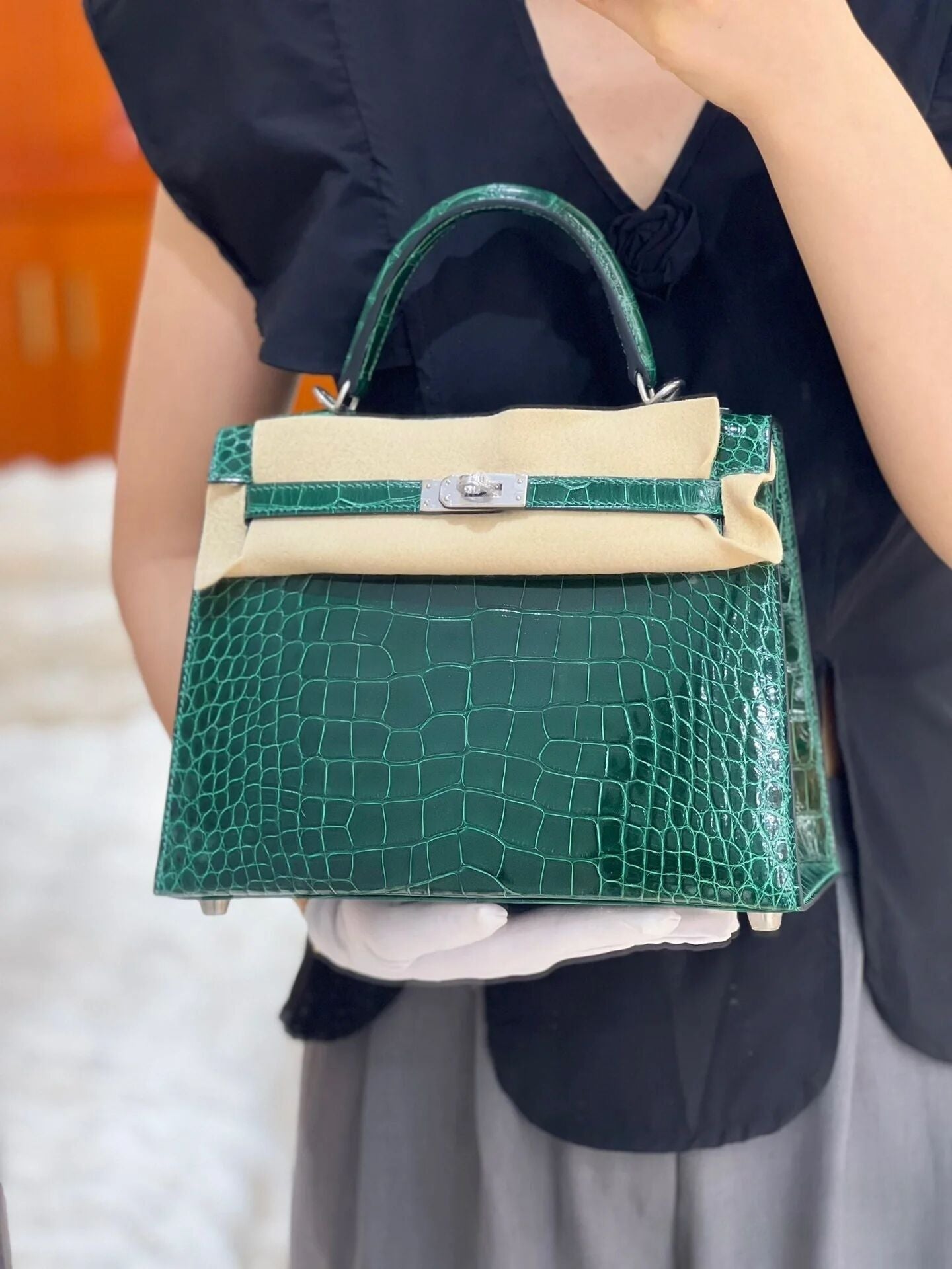 Pattern Second Generation Kelly Fashion Generous Shoulder Bags