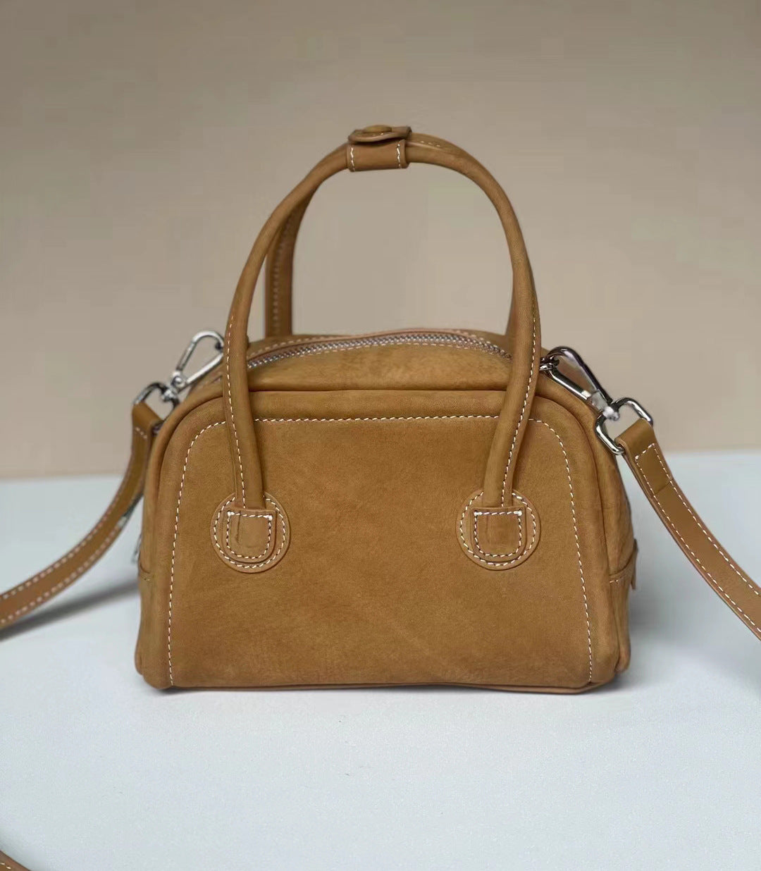 Women's Popular Fashion Genuine Leather Simple Handbags