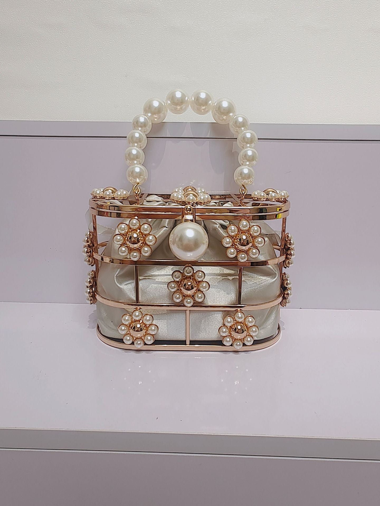 Women's French Niche Fashion Pearl Chain Summer Evening Bags