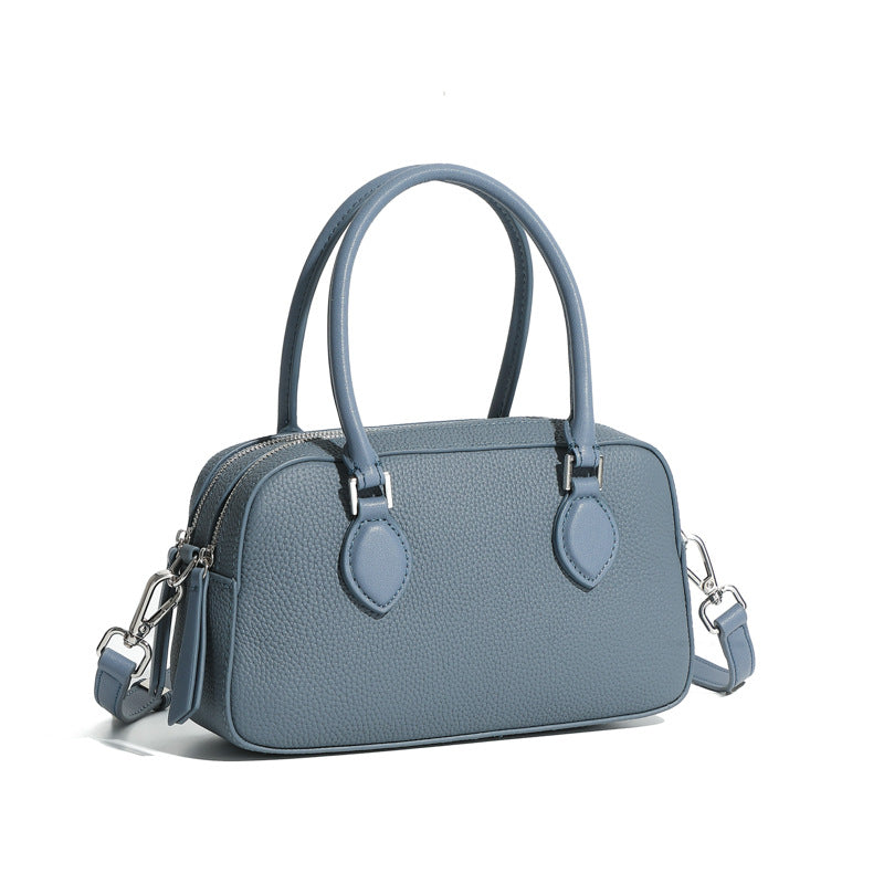 Women's Leather High-grade Portable Boston Mini Bags