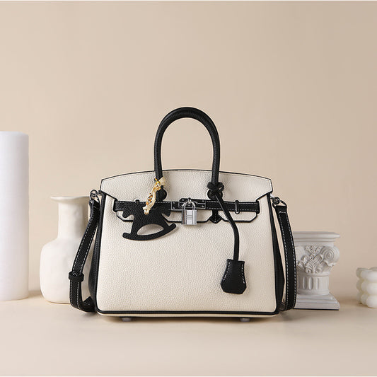 Women's Platinum High-grade Contrast Color Sier Good-looking Crossbody Bags