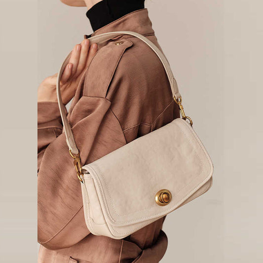 Women's Underarm High Sense Niche Cowhide Leather Shoulder Bags