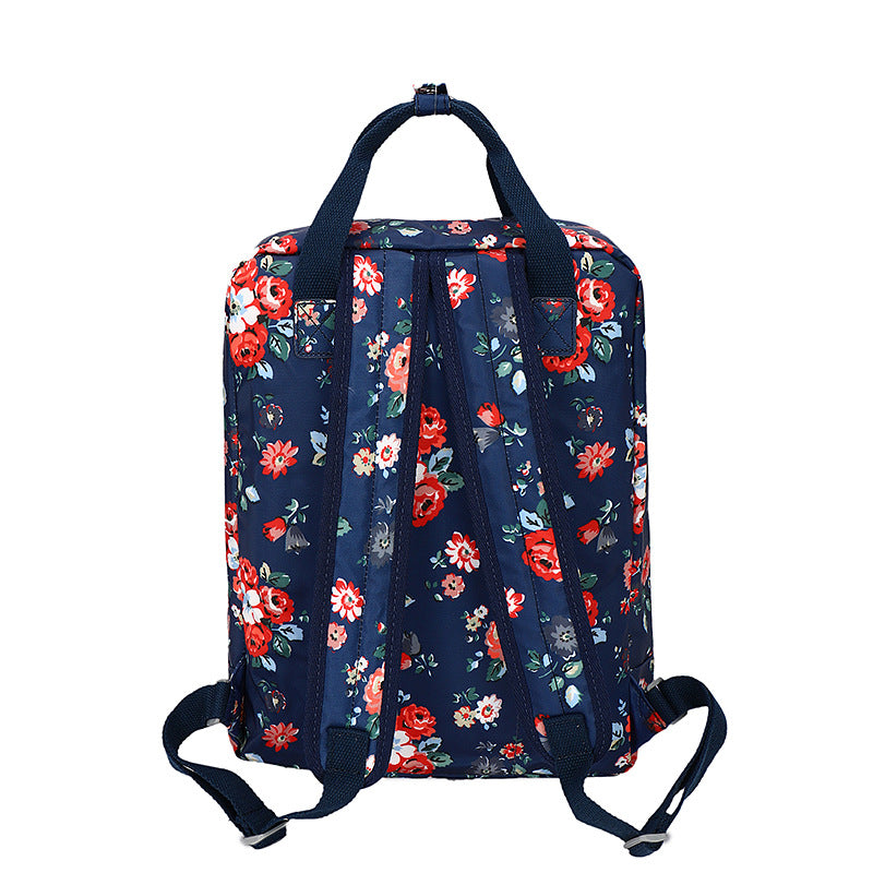 Women's Printed Large Capacity Flower Bird Computer Travel Bags