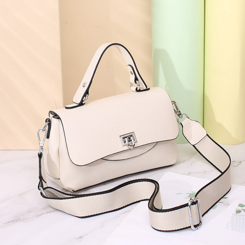 Women's Summer Leather Saddle First Layer Cowhide Shoulder Bags