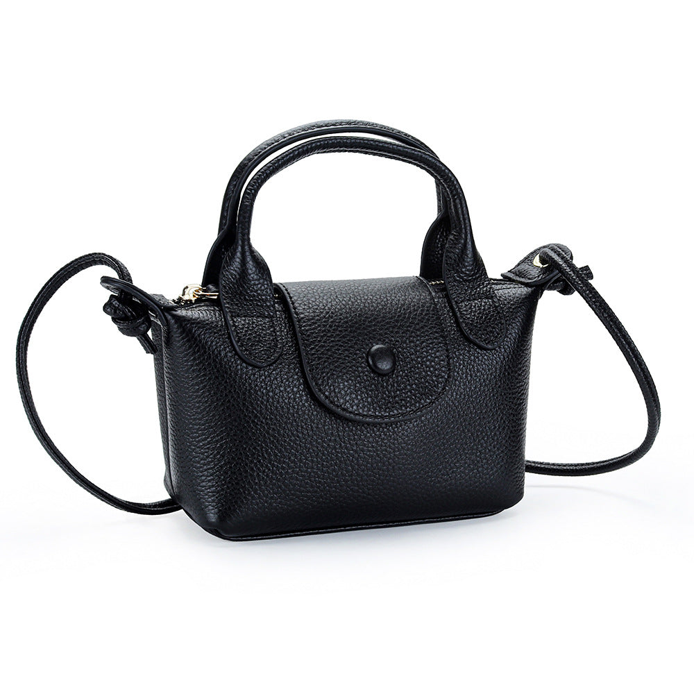 Women's Top Layer Cattlehide Leather Fashion Simple Crossbody Bags