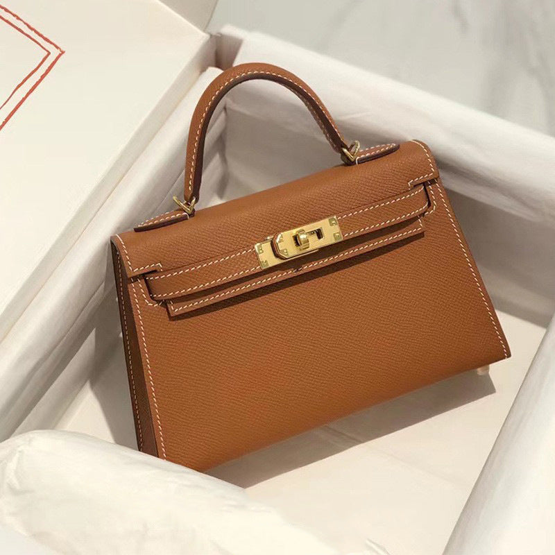 Women's Trendy Kelly Second Generation Genuine Leather Crossbody Bags