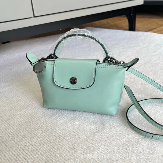 Version Mini Dumpling Cowhide Portable Stylish Crossbody Bags