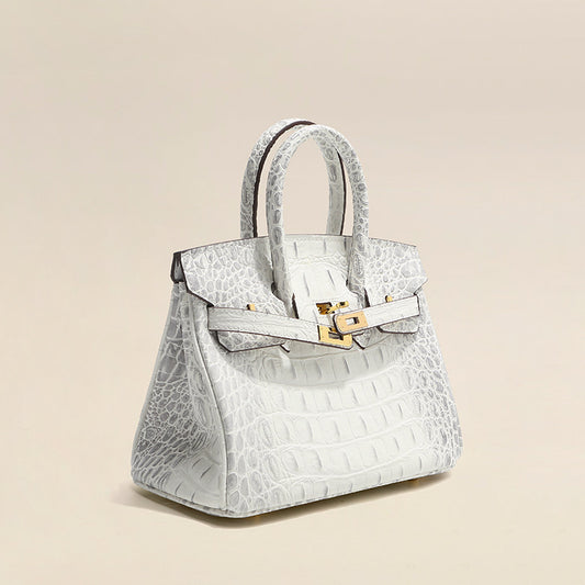 Women's Crocodile Pattern Genuine Leather High-grade Fashionable Shoulder Bags