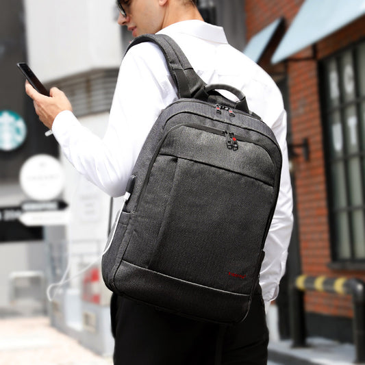 Men's Commuter Business Trendy Charging Waterproof Large Backpacks