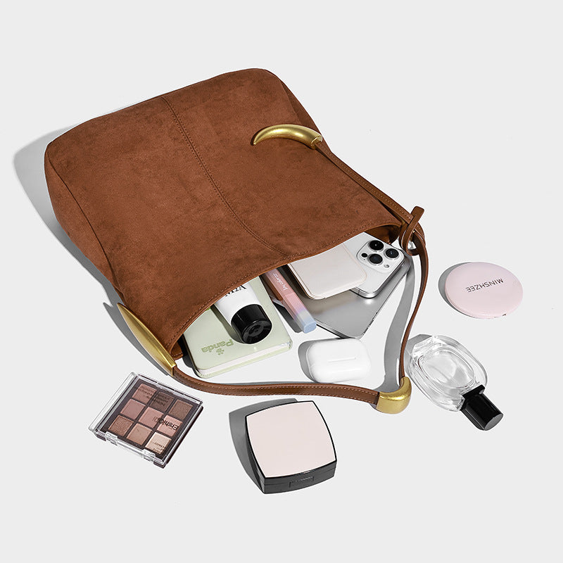 Elegant Female Matte Fashion Niche Commuter Shoulder Bags