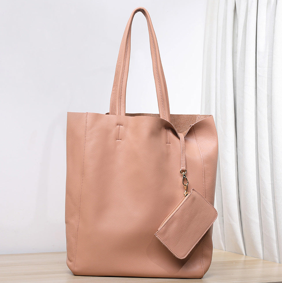 Capacity Commuter Mummy Shopping Cowhide Big Shoulder Bags