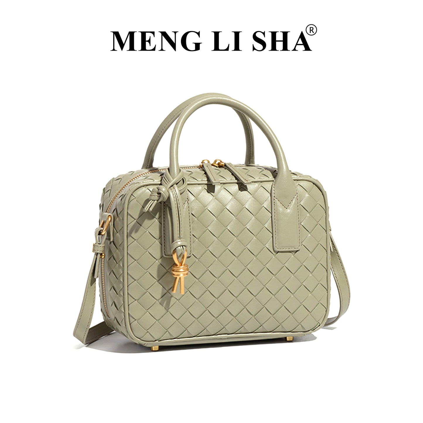 Trendy Classic Hand-woven Boston Pillow Portable Shoulder Bags