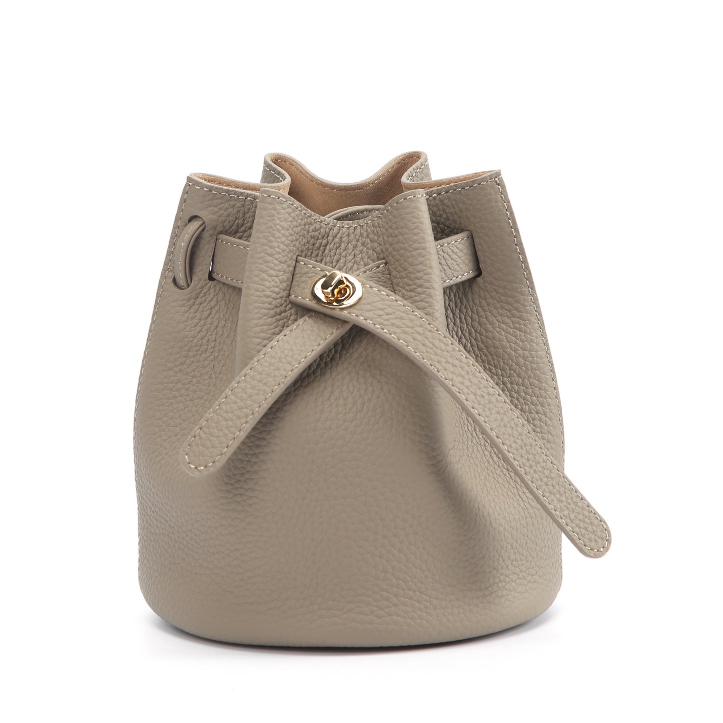 Elegant Women's Design First Layer Cowhide Bucket Bags