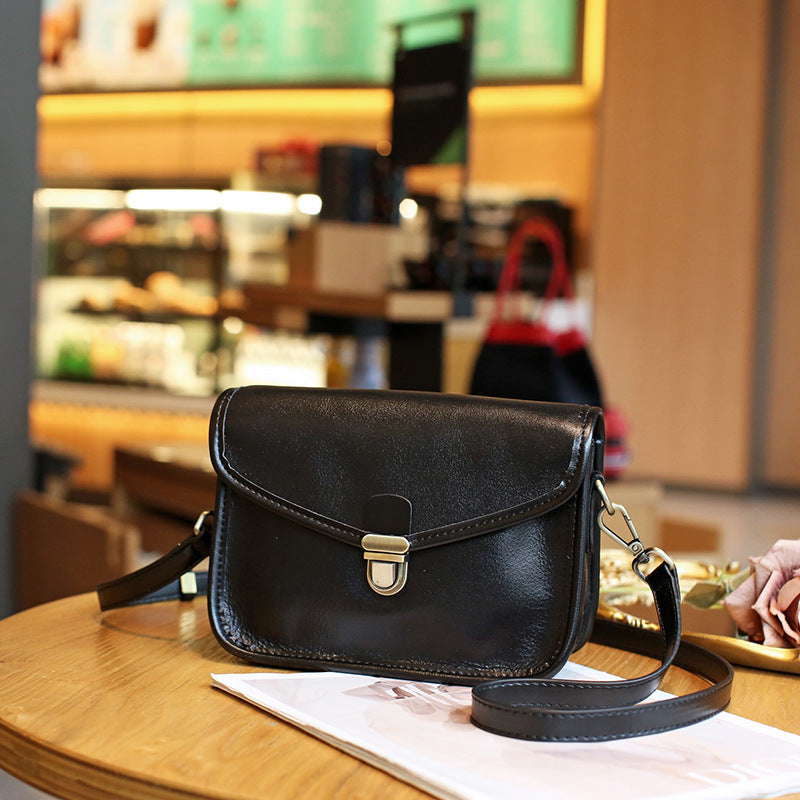Women's Large Capacity Genuine Leather Vegetable Tanned Shoulder Bags