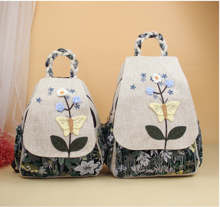 Versatile Artistic Fresh Butterfly Flower Style Backpacks