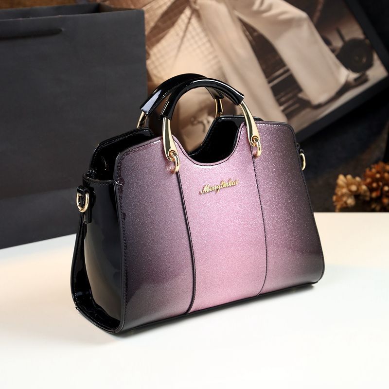 Women's Fashion Patent Leather Simple Bright Handbags