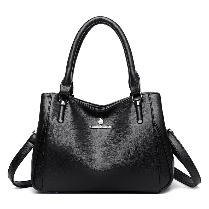 Women's Soft Leather Large Capacity Mom Handbags
