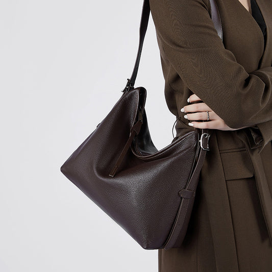 Women's Genuine Leather Autumn High-grade Niche Underarm Bags