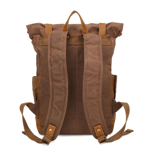 Pepper Salt Vintage Waxed Canvas With Backpacks