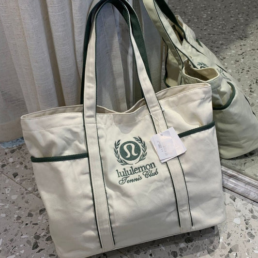 Stylish Large Capacity Tennis Canvas Tide Bags