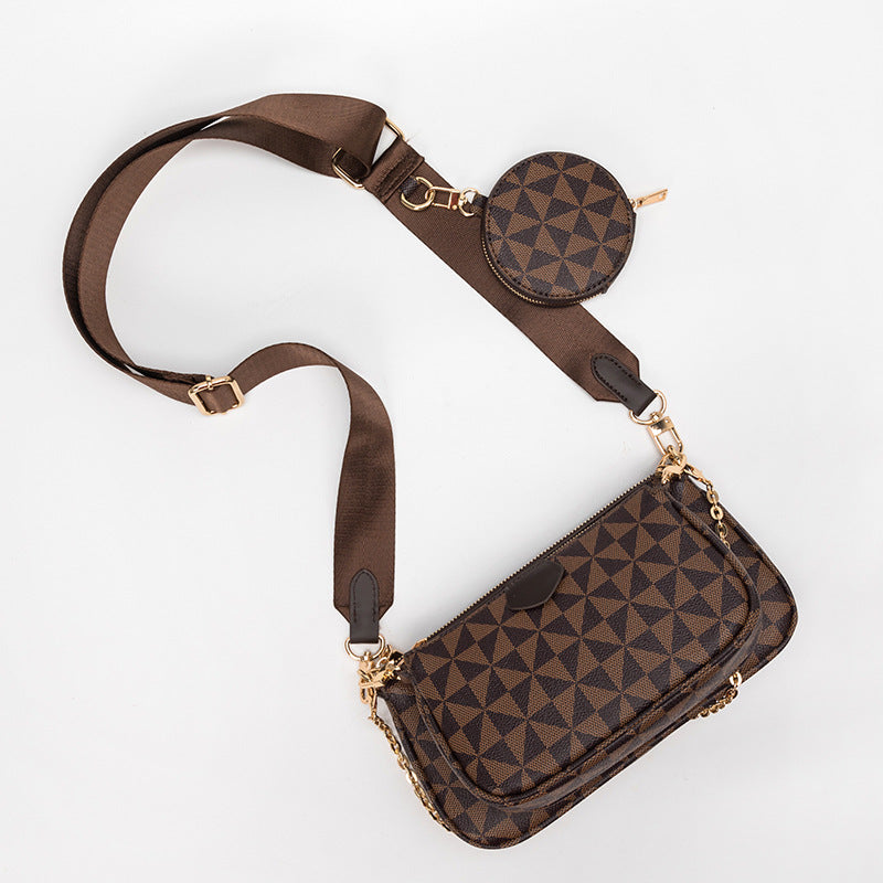 Women's Leisure Chain Three-piece Set Mahjong Windmill Crossbody Bags