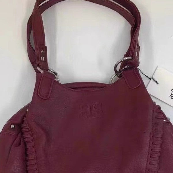 Unique Elegant Hobo Leather Motorcycle Underarm Backpacks