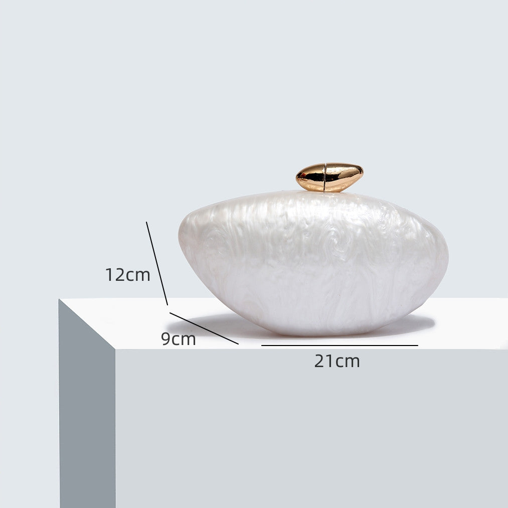 Fashion Gift Acrylic Glossy Goose Egg Evening Bags