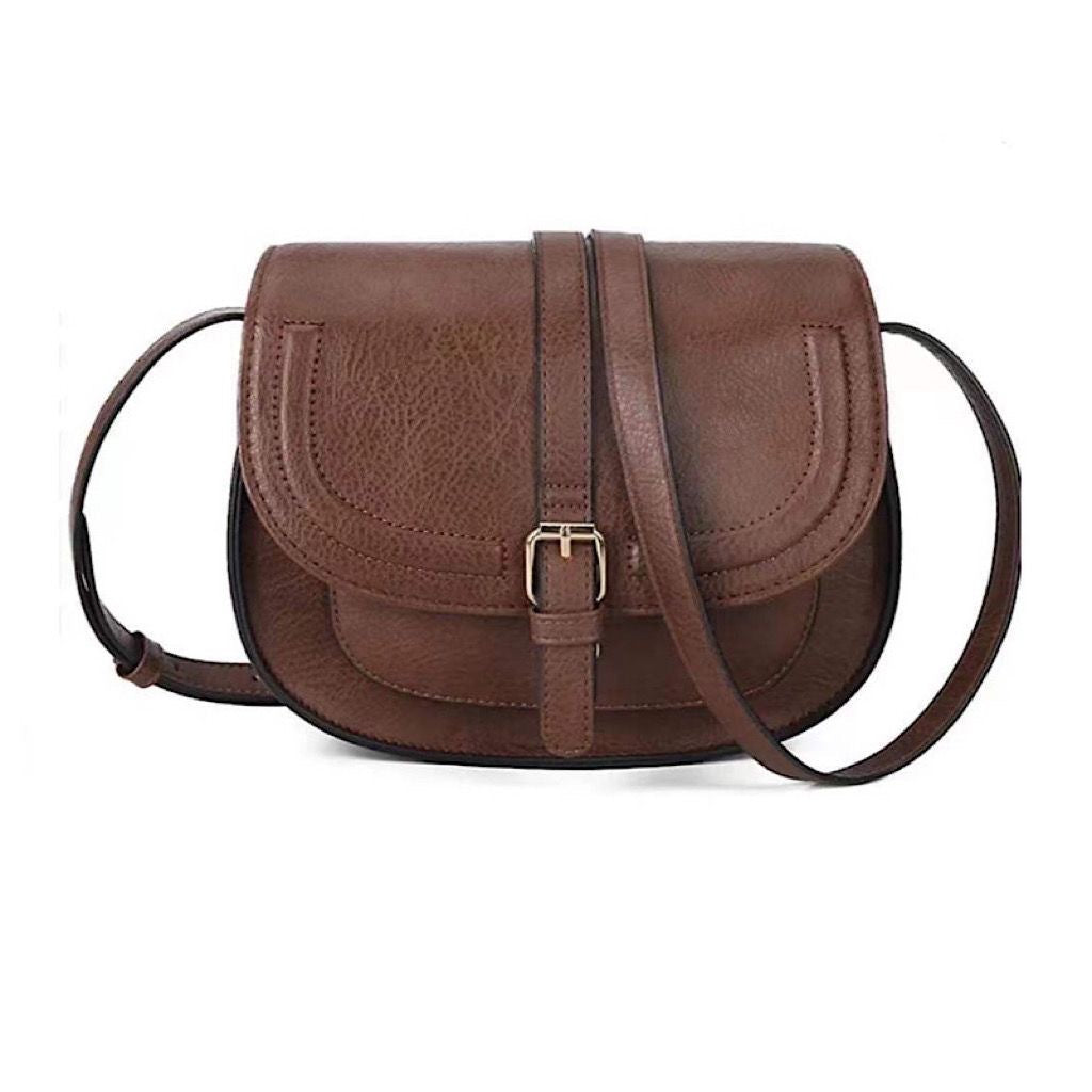 Women's Fashion Style Retro Saddle Semicircle Shoulder Bags