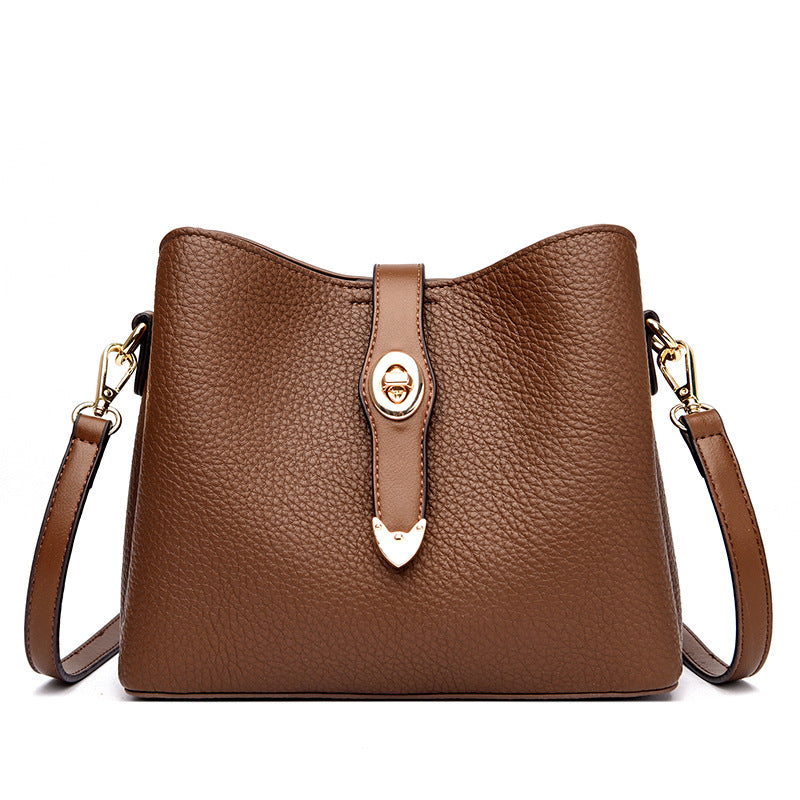 Women's Large Capacity Western Style Simple Versatile Shoulder Bags