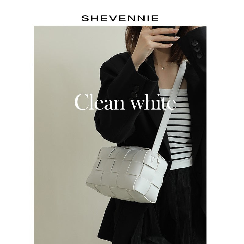 Women's Niche Leather Large Capacity Simple Stylish Shoulder Bags