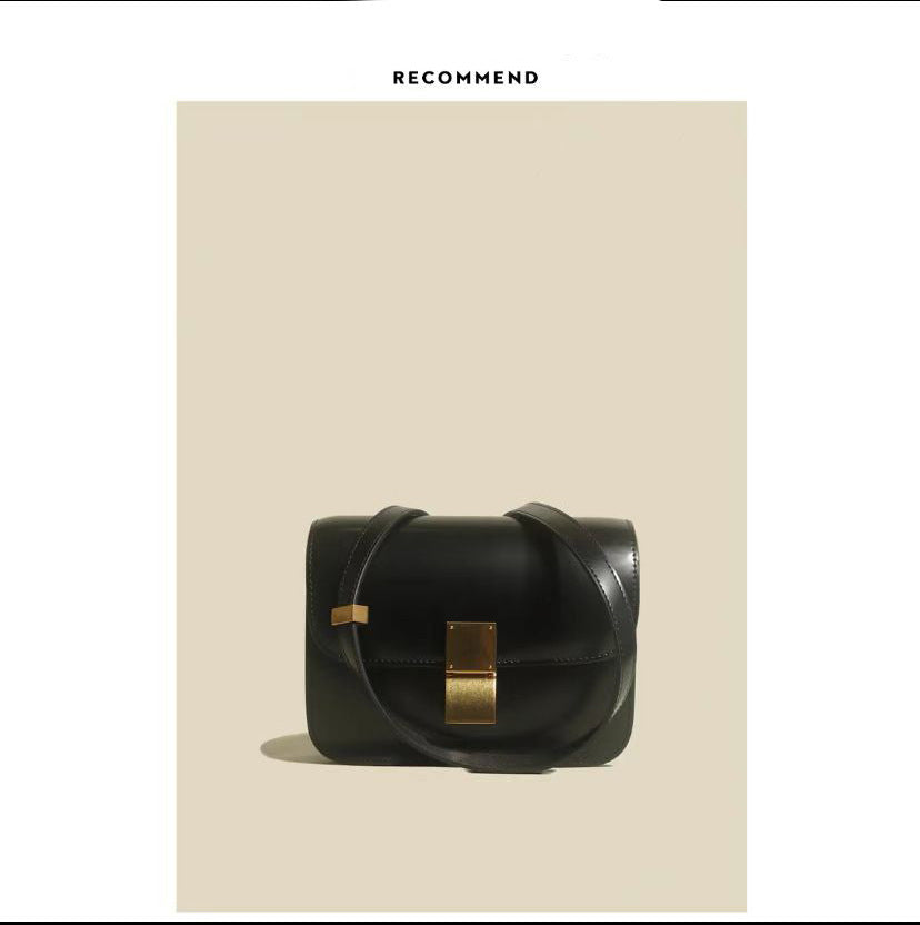 Women's With Gift Box Mirror Genuine Leather Crossbody Bags