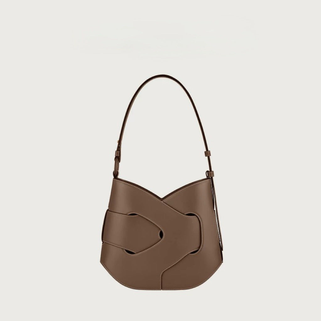 Women's French Niche Woven Twist Fashion Shoulder Bags