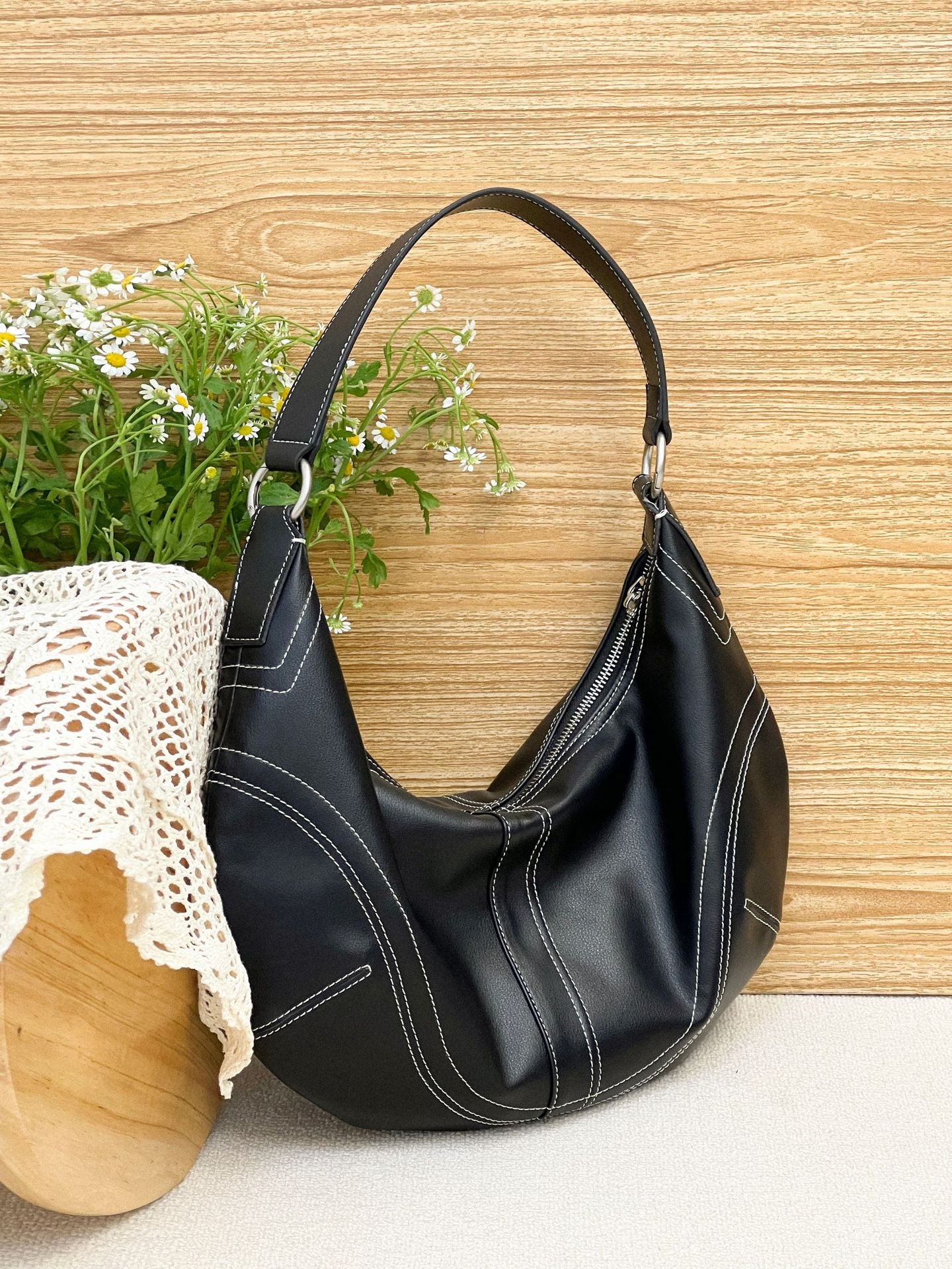 Women's Spring Designer High-grade First Layer Cowhide Shoulder Bags
