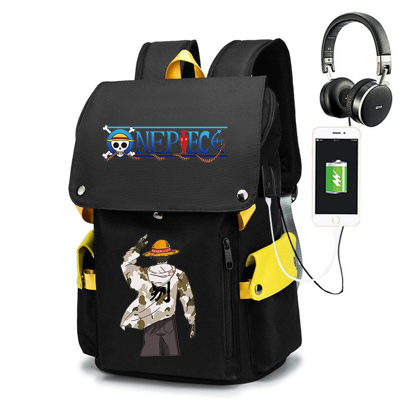 Piece Joint Name Cartoon Male Junior High Backpacks