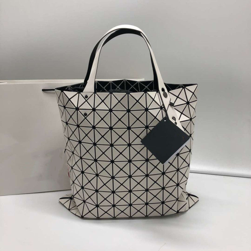Grid Folding Life Portable Female Large Shoulder Bags