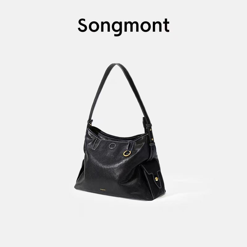 Li Na Medium Soft Upholstery Leather Shoulder Bags