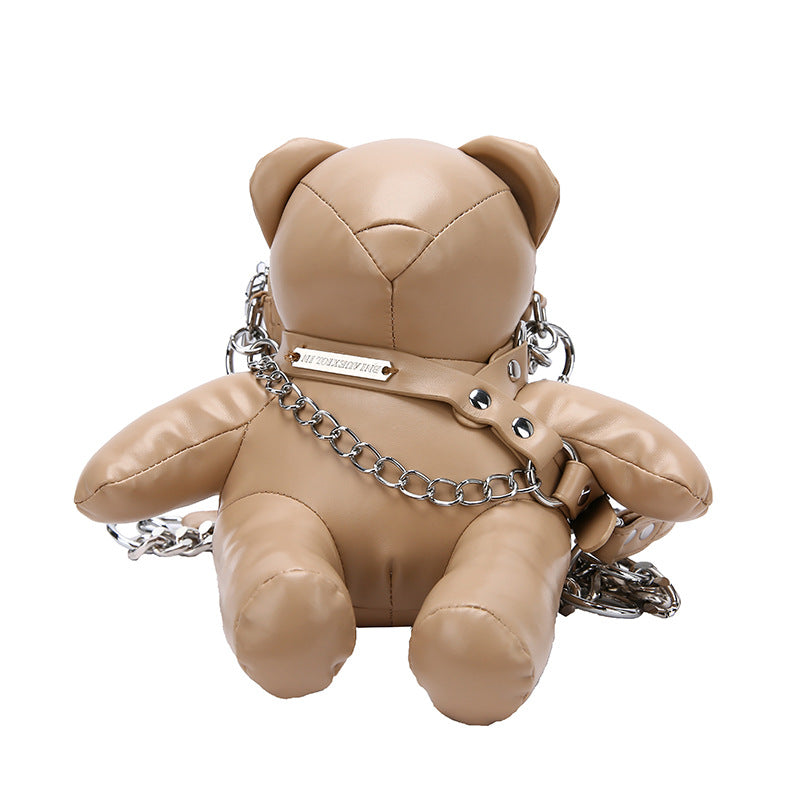 Artistic Bear Mobile Female Fashion Chain Crossbody Bags