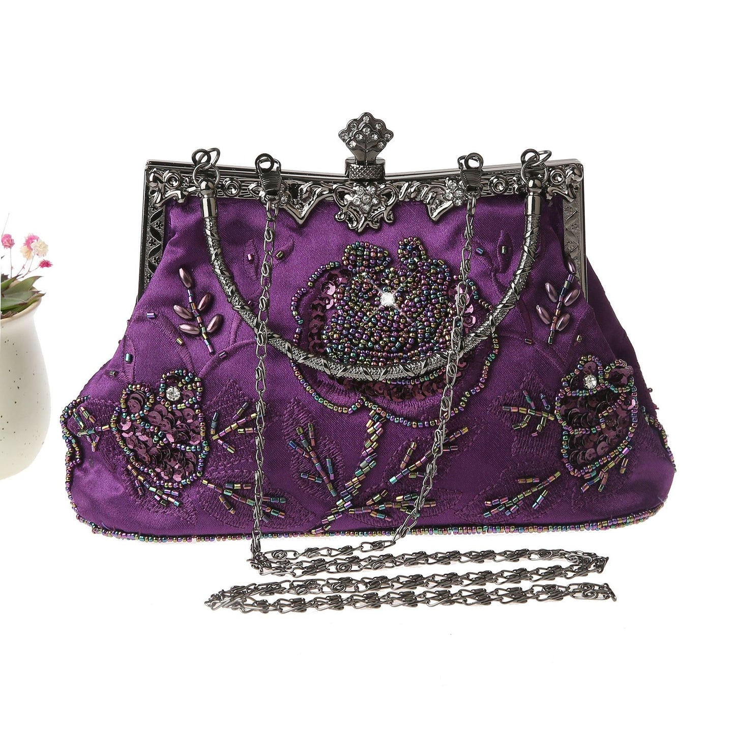 Retro Beaded Exquisite Clutch Dinner Handmade Evening Bags
