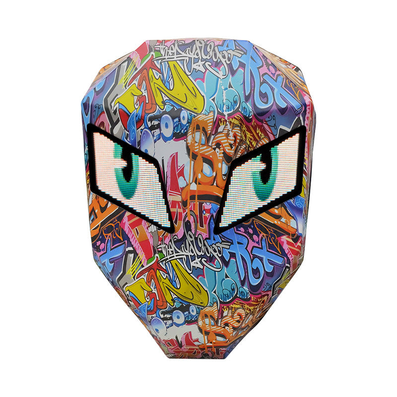 Man Locomotive Knight Luminous Riding Pattern Backpacks